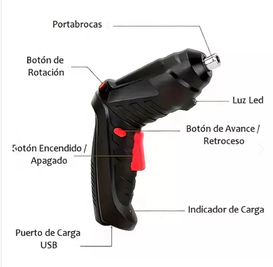 Destornillador Eléctrico Inalámbrico