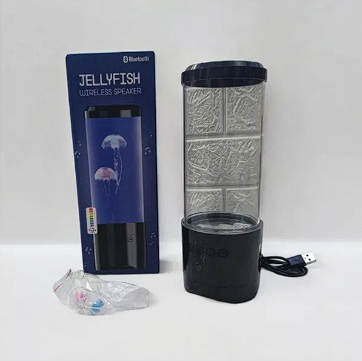 Lámpara de medusas flotantes y luces LED